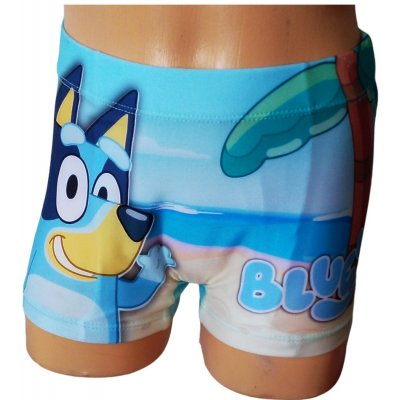 Eplusm Chlapecké plavky BLUEY boxerky modré Modrá – Zboží Dáma