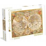 Clementoni Historická mapa světa 2000 dílků – Zboží Mobilmania