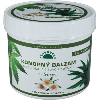 Herbavera konopný balzám s aloe vera 250 ml