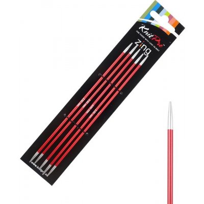 Kovové ponožkové jehlice KnitPro Zing 15 cm 2,50 mm – Zboží Dáma