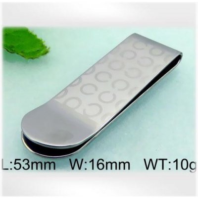 spona na peníze Světlá ocelová s kruhy – Zboží Dáma