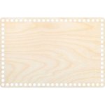 Chráněná dílna Dřevěný svět Dno na košík - obdélník 30 x 20 cm, přírodní – Zboží Dáma