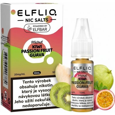 ELF LIQ Kiwi Passionfruit Guava 10 ml 20 mg – Sleviste.cz