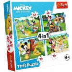 TREFL Mickey Mouse: Krásný den 4v1 35,48,54,70 dílků – Sleviste.cz