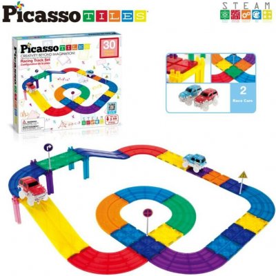 Picasso Závodní dráha s autíčky 30 ks – Zboží Mobilmania