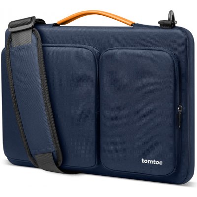 Tomtoc Defender Laptop Briefcase (A42D3B1) - s Shoulder Strap and Small Card Pocket, 14″ - Navy Blue KF2320752