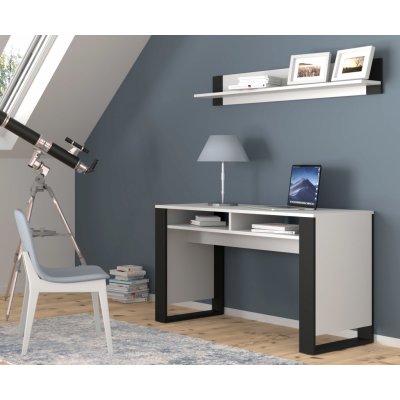 BIM Psací stůl Mondi,bílý mat/černý mat – Zbozi.Blesk.cz