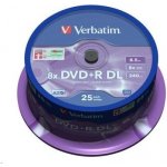 Verbatim DVD+R DL 8,5GB 8x, AZO, spindle, 25ks (43757) – Zbozi.Blesk.cz