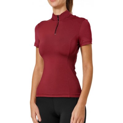 Equestrian Stockholm Funkční triko s krátkým rukávem Air Breeze Sunshirt dámské bordeaux – Hledejceny.cz
