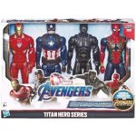 Hasbro Avengers Sada 4 Figurek Panter Iron Man Kapitan Amerika Spiderman – Hledejceny.cz