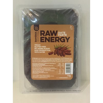 Bombus Pasta datlová Raw Energy 1 kg – Zboží Dáma
