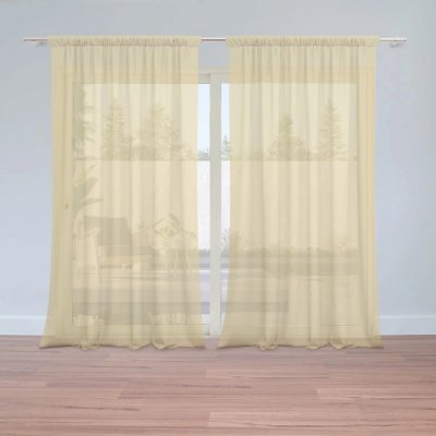 Záclony Žlutá vegas: 2 ks - 150x250 cm - Sablio – Hledejceny.cz