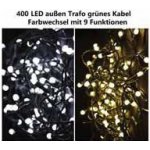 D41709 Vánoční světelný řetěz 400 LED 9 blikajících funkcí 39,9 m OEM – Hledejceny.cz