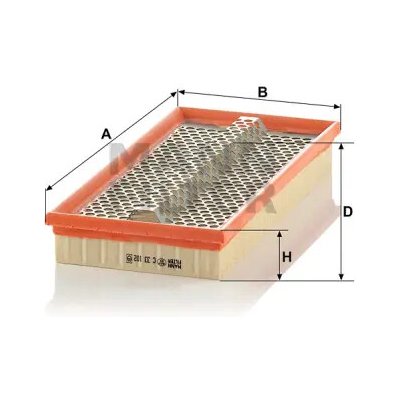 MANN FILTER Vzduchový filtr C 33 102 – Hledejceny.cz
