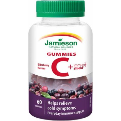 Jamieson Vitamin C+ Immune Shield Gummies 60 tablet – Hledejceny.cz