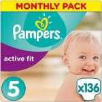 Pampers Active fit 5 136 ks – Zboží Dáma
