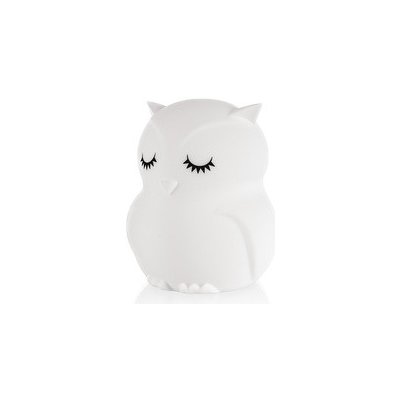 Zopa Silikonová LED noční lampička vel. M, Owl – Sleviste.cz