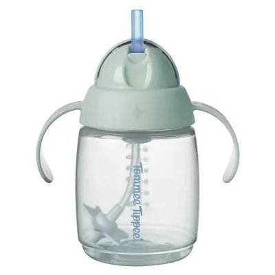 Tommee Tippee Tréninkový Netekoucí Hrnek s brčkem se závažím, 240 ml, od 6m+, zelený (448003) – Zboží Dáma