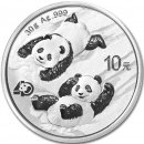 China mint 10 CNY čínská stříbrná panda mince BU 30 g