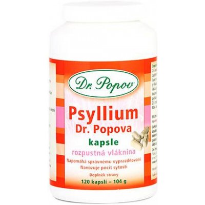 Dr. Popov Vláknina Psyllium 120 kapslí