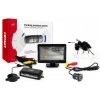 Parkovací senzor AMIO Parkovací asistent TFT01 4,3” s kamerou CAM-308 LED, 4 senzorové bílé