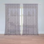 Sablio Záclony Bílé čtverce: 2ks 150x250cm – Zboží Mobilmania