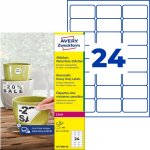 Avery Zweckform L4773REV-20 Odolné snímatelné etikety 63,5x33,9mm 480 ks bílá – Hledejceny.cz