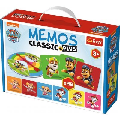 Trefl Pexeso Memos Classic & Plus Paw Patrol/Tlapková patrola – Zboží Mobilmania