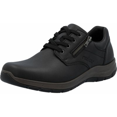 Rieker Pánské kožené polobotky 03604 00 extra široké černá – Sleviste.cz