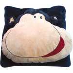 Textilomanie polštář CUDDLI FRIENDS plyšový Modrá 70x70 – Zboží Dáma