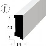 Novák Podlahová lišta 40x14R1 fólie bílá 2,4 m 5893 – HobbyKompas.cz