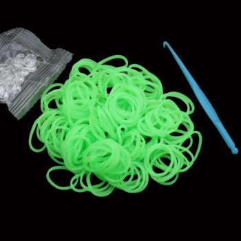 Loom Bands gumičky neonové zelené 180ks