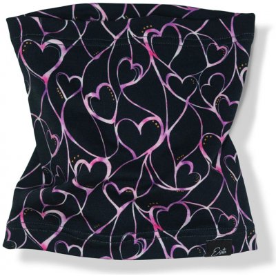 Esito bavlněný nákrčník Grafitové srdce tmavě modrá – Zboží Dáma