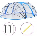 vidaXL Kopule na bazén oválná 530 x 410 x 205 cm – Zboží Dáma