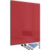 Tabule Glasdekor Magnetická skleněná tabule 120 x 90 cm rudá