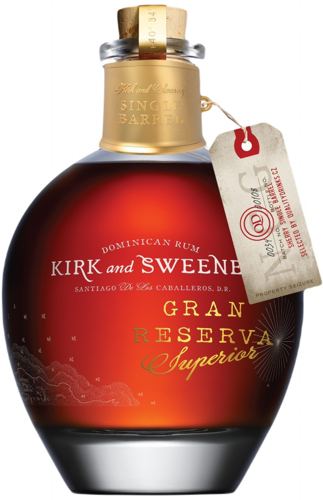 Kirk & Sweeney Single Barrel Sherry 40% 0,7 l (holá láhev)