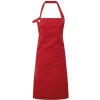 Zástěra Premier Workwear Pracovní zástěra za krk s kapsami PR137 Red Pantone 200 72x86cm