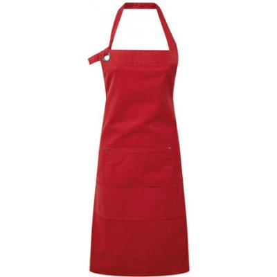 Premier Workwear Pracovní zástěra za krk s kapsami PR137 Red Pantone 200 72x86cm – Hledejceny.cz