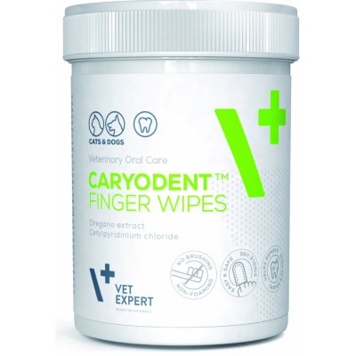 VetExpert Cat Dog Caryodent Finger Wipes 50 ks – Zboží Dáma