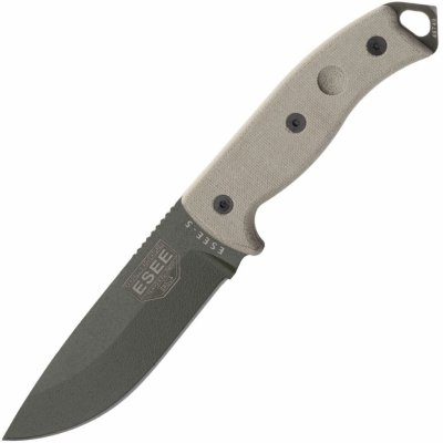 ESEE Knives-5P-OD-E Olive Drab Drop Point Glass Breaker Pommel – Zboží Mobilmania