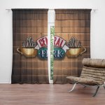 Sablio Závěs Seriál přátelé CENTRAL PERK Cihly: 2ks 140x250cm – Hledejceny.cz