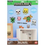 CurePink: | Samolepky na zeď 4 listy Minecraft: Postavy [PP137743MCF] – Zboží Dáma
