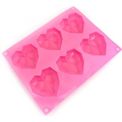 Silikonová forma srdce Diamond Hearts Happy Sprinkles – Zboží Mobilmania