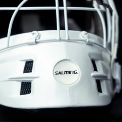 Salming Phoenix Elite Helmet White Shiny bílá