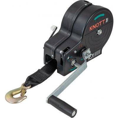 Ruční naviják pro přívěs KNOTT 6X0017.311 900 kg s pásem – Hledejceny.cz