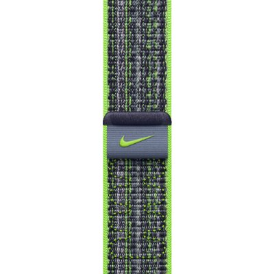 Apple Watch 41mm jasně zelený/modrý provlékací sportovní řemínek Nike MTL03ZM/A – Zboží Živě