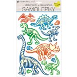 Anděl Samolepka na zeď - svítící ve tmě - Dinosauři - 41 x 25 cm - 15113 – Sleviste.cz