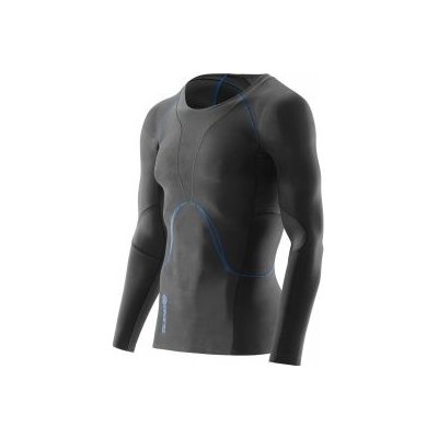 Skins Bio RY400 Mens Graphite/Blue Top Long Sleeve