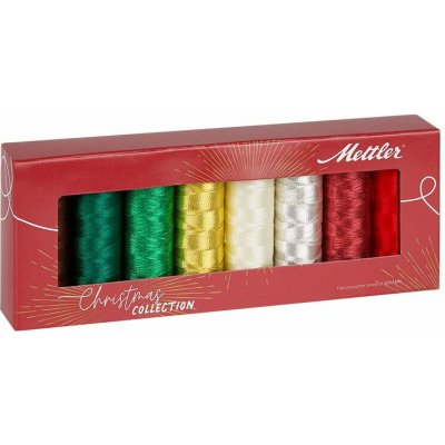 Sada vyšívacích nití METALLIC POLY SHEEN 40 METTLER (8x200m) - Vánoce – Zboží Mobilmania