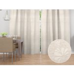 Biante Dekorační závěs TF-076 Květinový ornament na režném 150x230 cm – Sleviste.cz